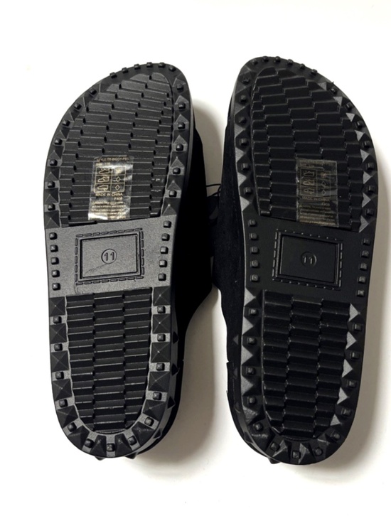True Religion Biggy Slide Sandals Black Hook Loop Strap Men’s Size 11 NWOB main image 4